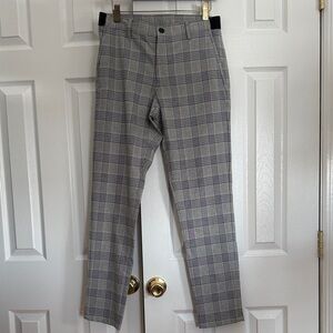 Zara Men's Gray Checkered Dress Pants